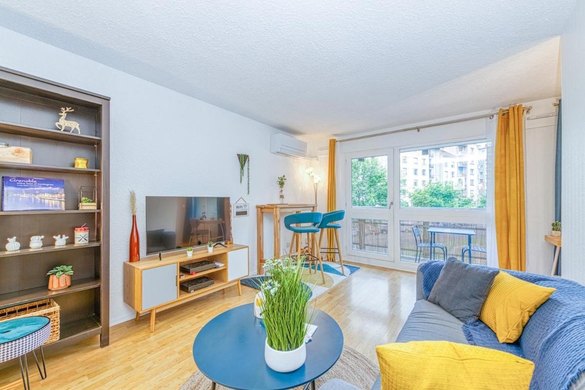 Charming T2, Wifi, Air Conditioning, Balcony Grenoble Esterno foto